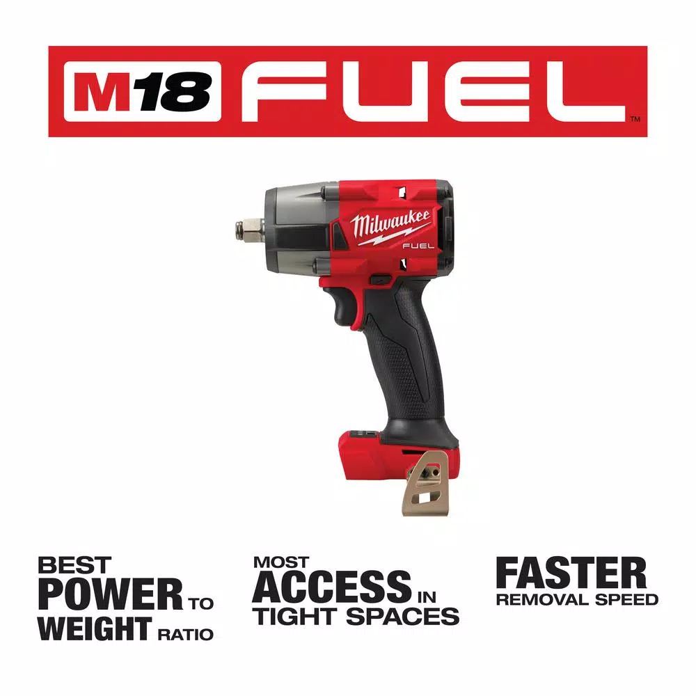 Flash Sale 🔥 Impact 🔧 Wrenches Milwaukee M18 FUEL Gen-2 18-Volt Lithium-Ion Brushless Cordless Mid Torque 1/2 In. Impact 🔧 Wrench W/Friction Ring (Tool-Only) 🎉 - Image 14
