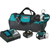 Hot Sale 👏 Impact 🔧 Wrenches Makita 18-Volt LXT Lithium-Ion Brushless Cordless High Torque 7/16 In. Hex Chuck Impact 🔧 Wrench Kit W/ (2) Batteries 5.0Ah, Bag 🎁