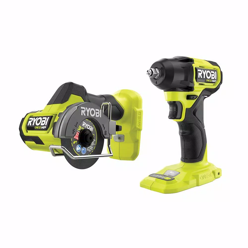 Discount 🔥 Impact 🔧 Wrenches RYOBI ONE+ HP 18V Brushless Cordless Compact 3/8 In. Impact 🔧 Wrench And Compact Cut-Off Tool (Tools Only) 🔔