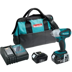 Deals 💯 Impact 🔧 Wrenches Makita 18-Volt LXT Lithium-Ion 3/8 In. Cordless Square Drive Impact 🔧 Wrench Kit With (2) Batteries 3.0Ah Charger And Bag 🛒