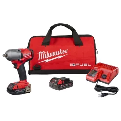 Brand new 🎁 Impact 🔧 Wrenches Milwaukee M18 FUEL 18-Volt Lithium-Ion Mid Torque Brushless Cordless 3/8 In. Impact 🔧 Wrench W/ Friction Ring W/(2) 2.0Ah Batteries 🎉