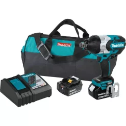 Deals 🛒 Impact 🔧 Wrenches Makita 18-Volt LXT Lithium-Ion Brushless Cordless High Torque 3/4 In. Square Drive Impact 🔧 Wrench With (2) Batteries 5.0Ah, Bag 🥰