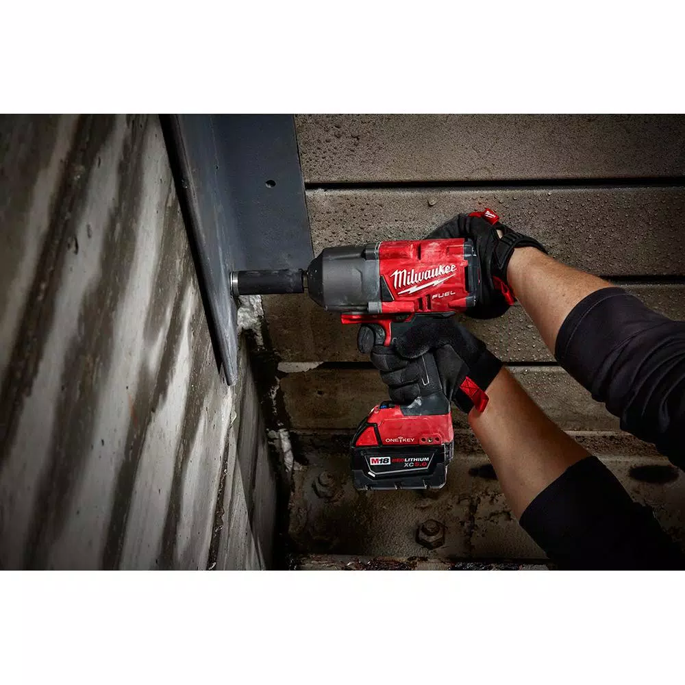 Top 10 🌟 Impact 🔧 Wrenches Milwaukee M18 FUEL ONE-KEY 18-Volt Lithium-Ion Brushless Cordless 3/4 In. Impact 🔧 Wrench W/Friction Ring Kit W/(2) 5.0Ah Batteries 🔔 - Image 9