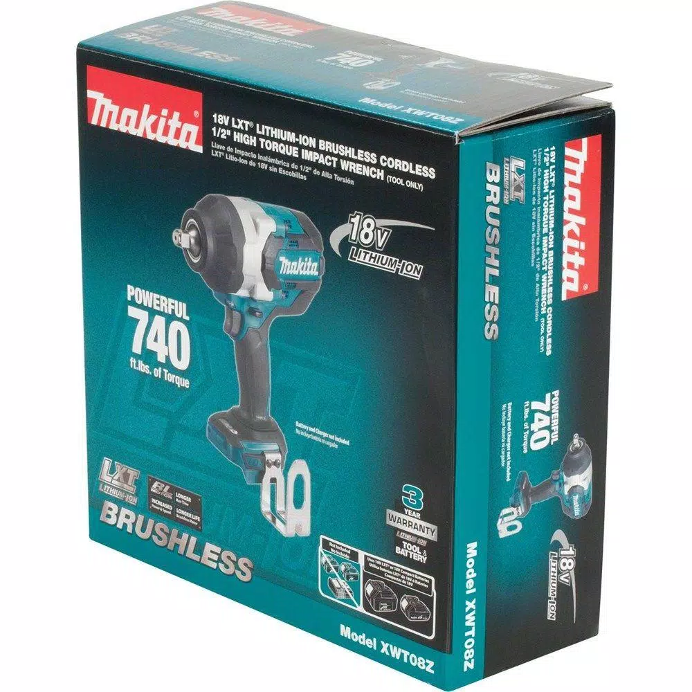 Best Sale ✔️ Impact 🔧 Wrenches Makita 18-Volt LXT Lithium-Ion Brushless Cordless High Torque 1/2 In. 3-Speed Drive Impact 🔧 Wrench (Tool-Only) ⌛ - Image 9