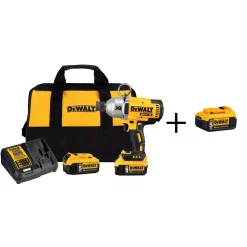 Outlet 🌟 Impact 🔧 Wrenches DEWALT 20-Volt MAX XR Cordless Brushless 7/16 In. High Torque Impact 🔧 Wrench Quick Release Chuck & (3) 20-Volt 5.0Ah Batteries ⌛
