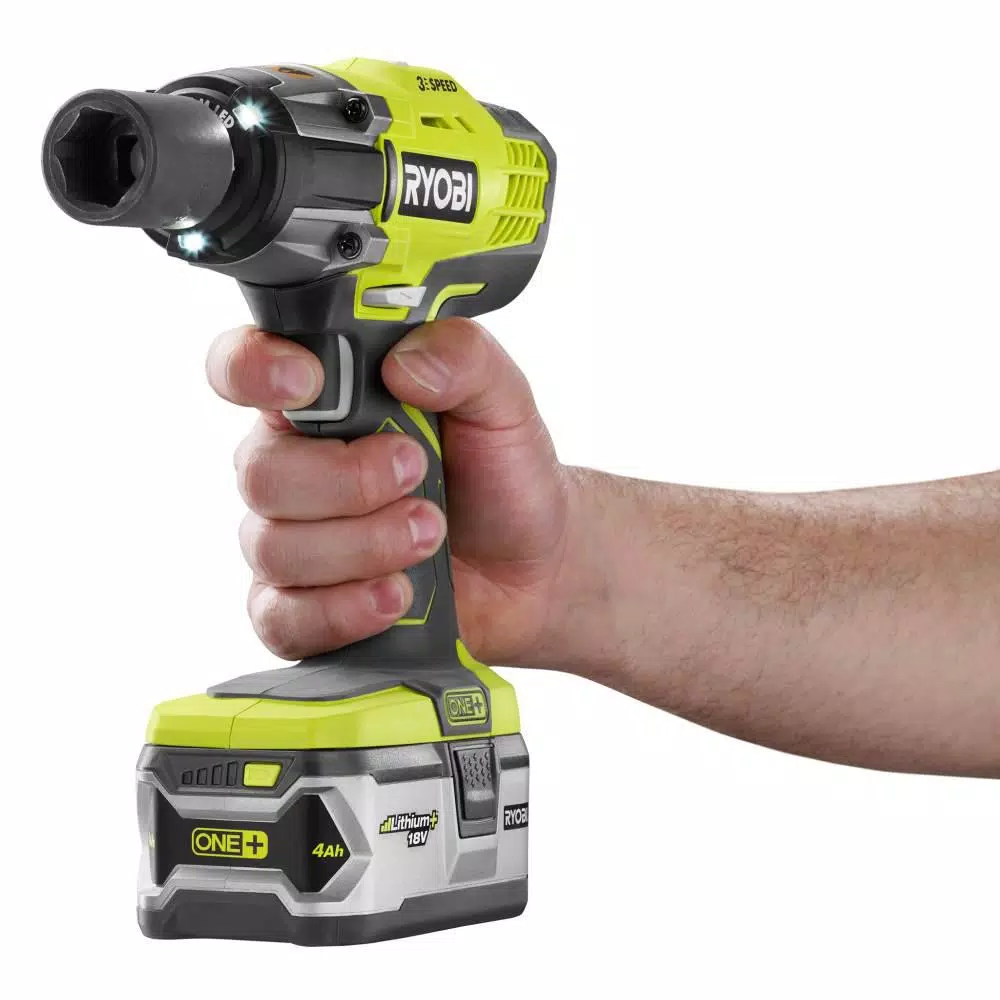 Brand new โค๏ธ Impact ๐ง Wrenches RYOBI 18-Volt ONE+ Cordless 3-Speed 1/2 In. Impact ๐ง Wrench With 2.0 Ah Battery And Charger Kit ๐ - Image 6