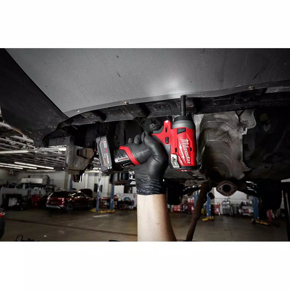 Flash Sale 🤩 Impact 🔧 Wrenches Milwaukee M12 FUEL 12-Volt Lithium-Ion Brushless Cordless Stubby 1/4 In. Impact 🔧 Wrench With M12 2.0Ah Battery 🥰 - Image 6