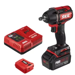 Buy 👍 Impact 🔧 Wrenches Skil PWRCore Brushless 20-Volt Cordless 1/2 In. Impact 🔧 Wrench Kit W/5.0Ah Lithium-Ion Battery, PWRAsst USB Adapter & Charger 🔔