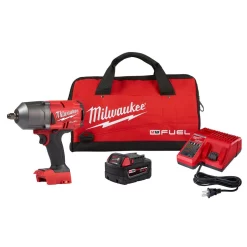 Budget ⭐ Impact 🔧 Wrenches Milwaukee M18 FUEL 18-Volt Lithium-Ion Brushless Cordless 1/2 In. Impact 🔧 Wrench W/Friction Ring Kit W/One 5.0 Ah Battery And Bag ✔️