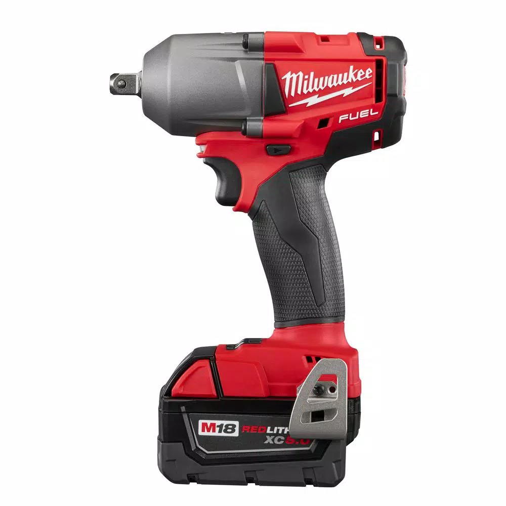 Discount ๐ Impact ๐ง Wrenches Milwaukee M18 FUEL 18-Volt Lithium-Ion Brushless Cordless Mid Torque 1/2 In. Impact ๐ง Wrench W/ Pin Detent Kit W/(2) 5.0Ah Batteries ๐ - Image 4