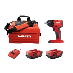 Best reviews of 🧨 Impact 🔧 Wrenches Hilti SIW 22-Volt Lithium-Ion 3/8 In. Cordless Brushless Compact Impact 🔧 Wrench Kit With (2) Li-Ion Batteries, Charger And Bag ✨