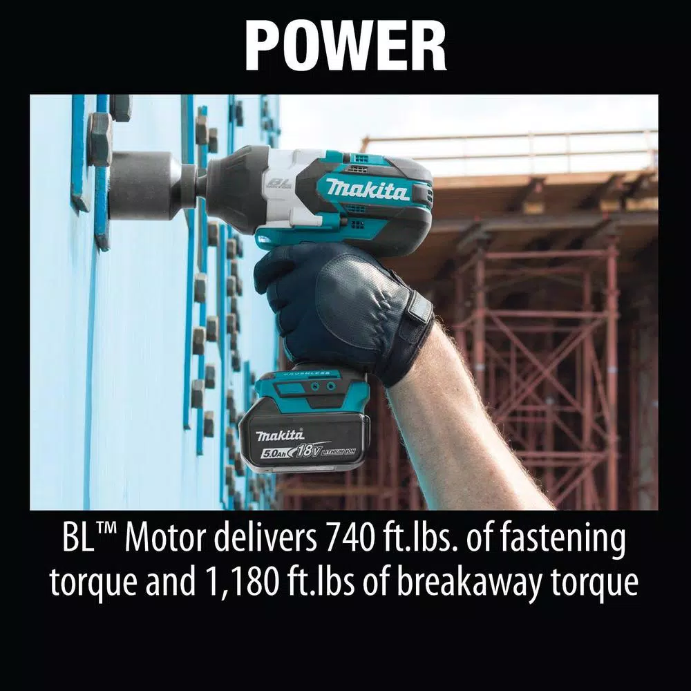 Top 10 โ Impact ๐ง Wrenches Makita 18V LXT Brushless High Torque 1/2 In. Sq. Drive Impact ๐ง Wrench Kit With Bonus 14 Pc. 1/2 In. Drive Deep Well Socket Set ๐ฅฐ - Image 8