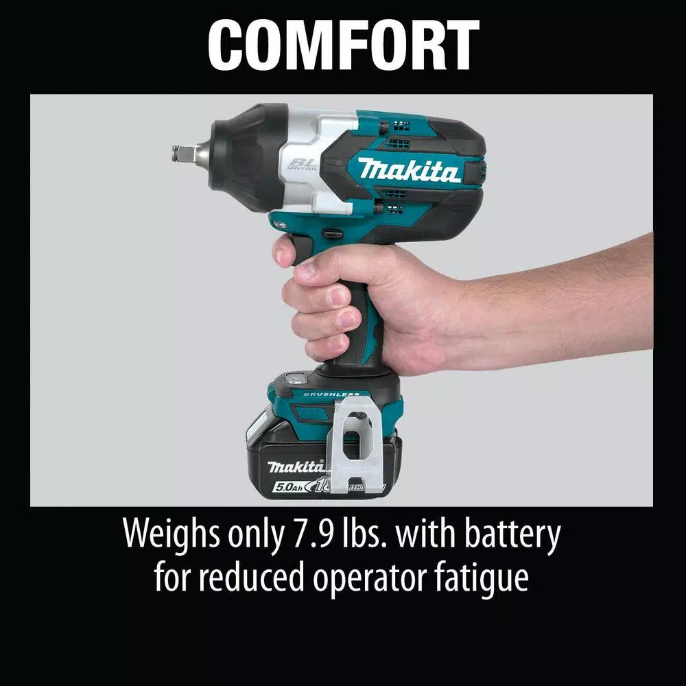 Top 10 โ Impact ๐ง Wrenches Makita 18V LXT Brushless High Torque 1/2 In. Sq. Drive Impact ๐ง Wrench Kit With Bonus 14 Pc. 1/2 In. Drive Deep Well Socket Set ๐ฅฐ - Image 10