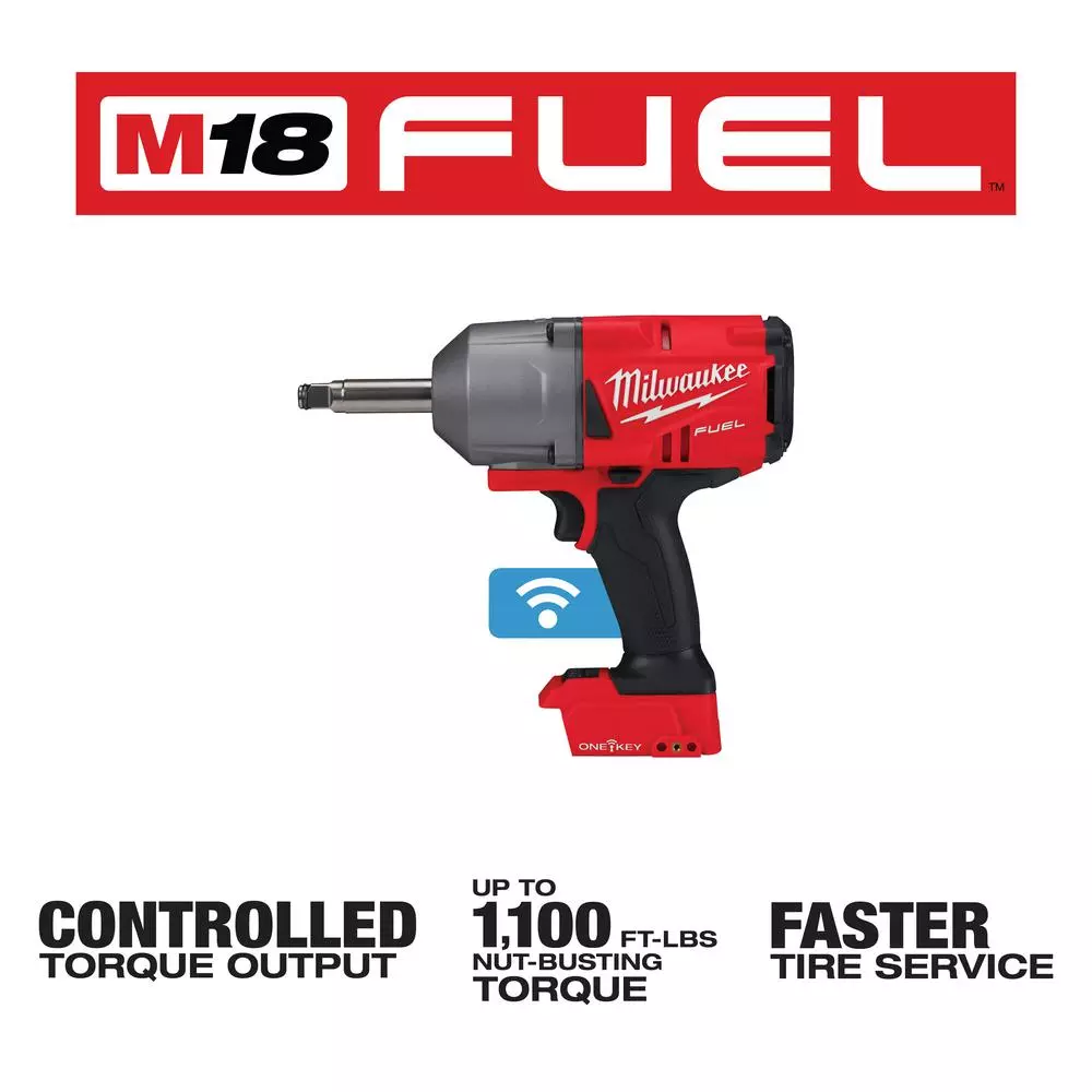 Best Sale โ๏ธ Impact ๐ง Wrenches Milwaukee M18 FUEL 18-Volt Lithium-Ion Brushless Cordless 1/2 In. Impact ๐ง Wrench With Standard And Extended Anvil (Tool-Only) โจ - Image 2