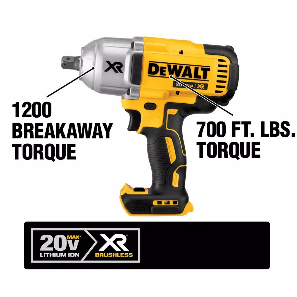 Top 10 🎁 Impact 🔧 Wrenches DEWALT 20-Volt MAX XR Cordless Brushless 1/2 In. High Torque Impact 🔧 Wrench With Detent Pin Anvil, (1) 20-Volt 4.0Ah Battery 🌟 - Image 3
