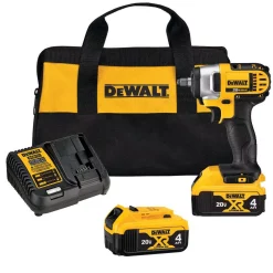 Hot Sale 🥰 Impact 🔧 Wrenches DEWALT 20-Volt MAX Cordless 3/8 In. Impact 🔧 Wrench Kit With Hog Ring, (2) 20-Volt 4.0Ah Batteries & Charger ✔️