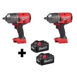 Flash Sale 💯 Impact 🔧 Wrenches Milwaukee M18 FUEL 18-Volt 1/2 In. Lithium-Ion Brushless Cordless Impact 🔧 Wrench W/ Friction Ring (2-Tool) W/ Two 6.0Ah Batteries 😉