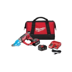 Coupon ❤️ Power Cutting Tools Milwaukee M18 18-Volt Lithium-Ion Cordless 14-Gauge Double Cut Metal Shear Kit W/(2) 3.0Ah Batteries, Charger, Tool Bag ✨