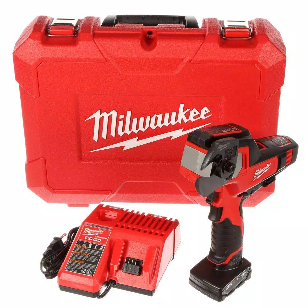 Promo ๐ Power Cutting Tools Milwaukee M12 12-Volt Lithium-Ion Cordless 600 MCM Cable Cutter Kit With One 3.0Ah Battery, Charger And Hard Case ๐งจ