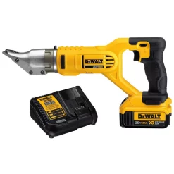 Buy 🌟 Power Cutting Tools DEWALT 20-Volt MAX Cordless 18-Gauge Swivel Head Shears With (2) 20-Volt Batteries 4.0Ah & Charger 🧨