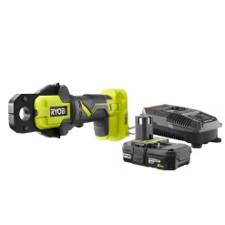 Best Sale 😀 Power Crimpers RYOBI 18-Volt ONE+ PEX Crimp Ring Press Tool With 2.0 Ah Lithium-Ion Battery And Dual Chemistry IntelliPort Charger 🤩