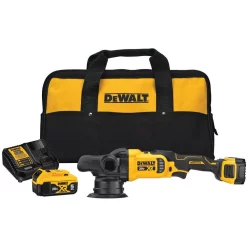 Budget 😀 Polishers DEWALT 20-Volt MAX XR Cordless Brushless 5 In. Variable Speed Random Orbit Polisher With (2) 20-Volt 5.0Ah Batteries & Charger ⭐