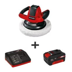 Flash Sale ✨ Polishers Einhell PXC 18-Volt Cordless 10 In. 2,500-RPM Large Random Orbit Rotary Buffer / Polisher Kit (w/ 3.0-Ah Battery + Fast Charger) 💯