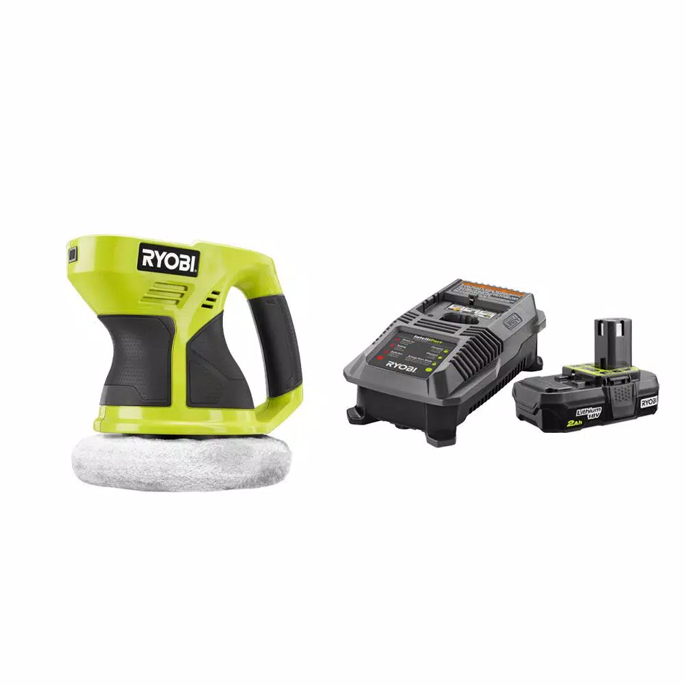 Budget 🔥 Polishers RYOBI 18-Volt ONE+ Cordless 6 In. Buffer With 2.0 Ah Battery And Charger Kit 😍