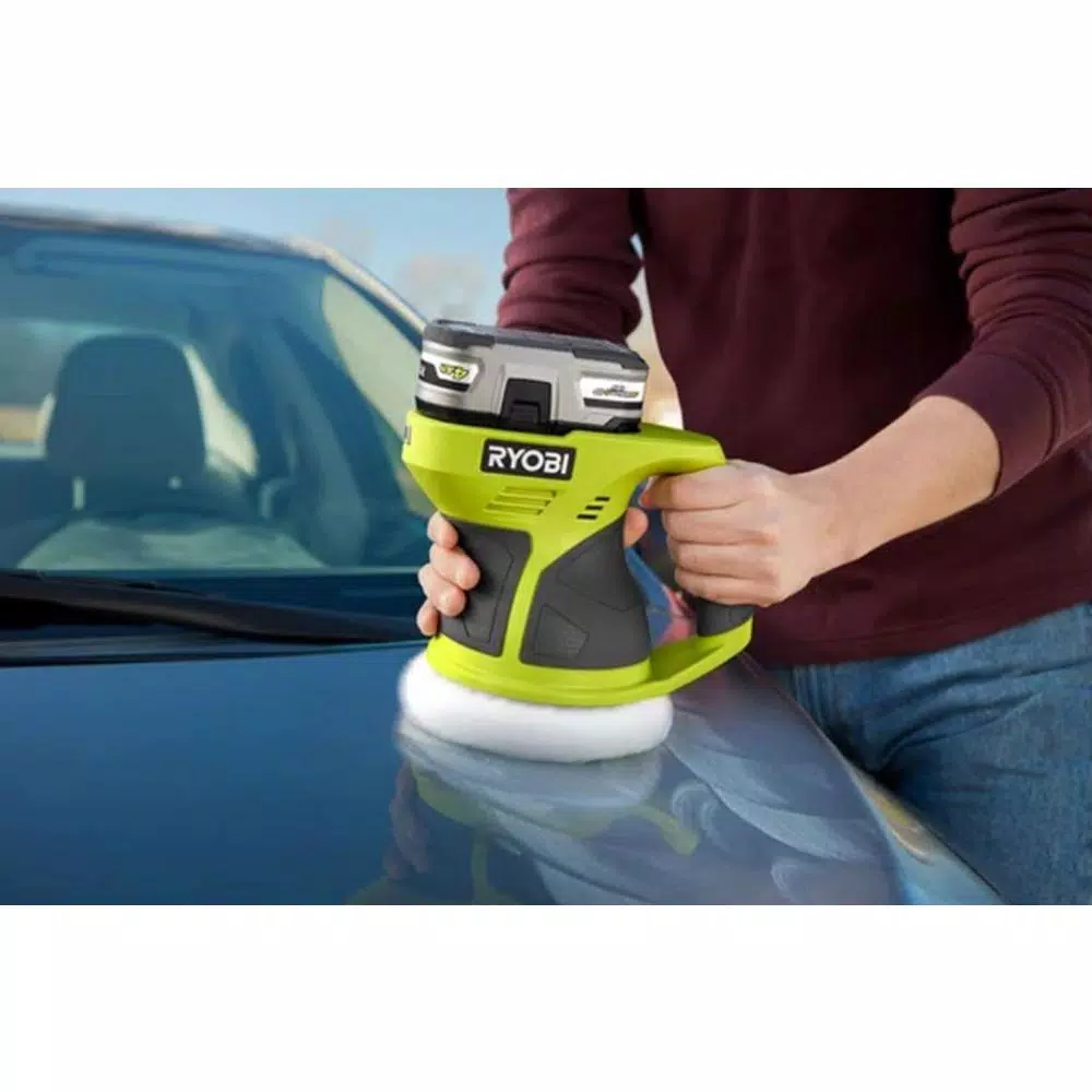 Budget 🔥 Polishers RYOBI 18-Volt ONE+ Cordless 6 In. Buffer With 2.0 Ah Battery And Charger Kit 😍 - Image 9