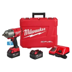 Deals 🎁 Impact 🔧 Wrenches Milwaukee M18 FUEL ONE-KEY 18-Volt Lithium-Ion Brushless Cordless 1/2 In. Impact 🔧 Wrench W/ Friction Ring Kit W/(2) 5.0Ah Batteries 🌟