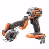 Budget ❤️ Impact 🔧 Wrenches RIDGID 18-Volt SubCompact Lithium-Ion Brushless Cordless 3/8 In. Impact 🔧 Wrench And 3 In. Multi-Material Saw (Tools Only) ⭐