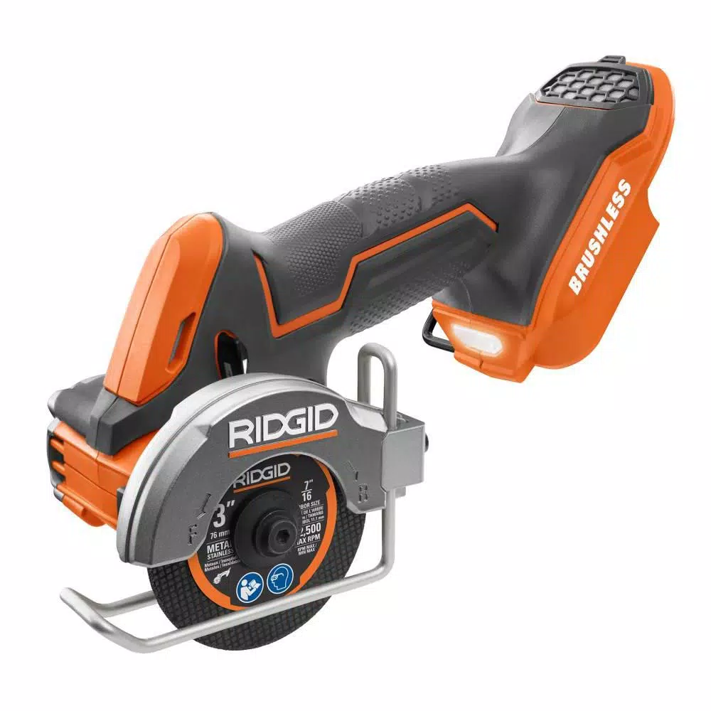 Budget ❤️ Impact 🔧 Wrenches RIDGID 18-Volt SubCompact Lithium-Ion Brushless Cordless 3/8 In. Impact 🔧 Wrench And 3 In. Multi-Material Saw (Tools Only) ⭐ - Image 8