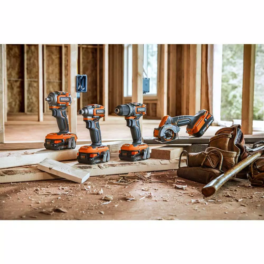 Budget ❤️ Impact 🔧 Wrenches RIDGID 18-Volt SubCompact Lithium-Ion Brushless Cordless 3/8 In. Impact 🔧 Wrench And 3 In. Multi-Material Saw (Tools Only) ⭐ - Image 13