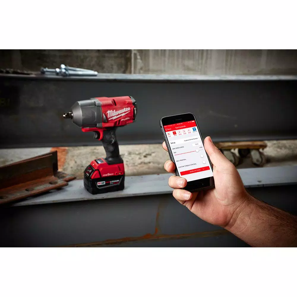 Promo 👍 Impact 🔧 Wrenches Milwaukee M18 FUEL ONE-KEY 18-Volt Lithium-Ion Brushless Cordless 1/2 In. Impact 🔧 Wrench With Friction Ring (Tool-Only) 👍 - Image 10