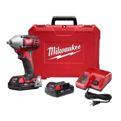 Discount ๐คฉ Impact ๐ง Wrenches Milwaukee M18 18-Volt Lithium-Ion Cordless 3/8 In. Impact ๐ง Wrench W/ Friction Ring W/(2) 1.5Ah Batteries, Charger, Hard Case ๐