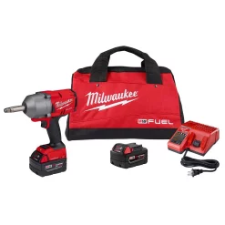 Buy 👏 Impact 🔧 Wrenches Milwaukee M18 ONE-KEY FUEL 18-Volt Lithium-Ion Brushless Cordless 1/2 In. Impact 🔧 Wrench With Extended Anvil Kit With 2 Batteries ⭐