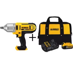 Cheapest ✨ Impact 🔧 Wrenches DEWALT 20-Volt MAX XR Cordless Brushless 1/2 In. High Torque Impact 🔧 Wrench Detent Pin, (1) 20-Volt 5.0Ah Battery & Charger 💯